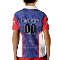 Custom Football Chile Kid Polo Shirt Vamos La Roja - Wonder Print Shop