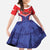 Custom Football Chile Kid Short Sleeve Dress Vamos La Roja - Wonder Print Shop