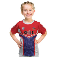 Custom Football Chile Kid T Shirt Vamos La Roja - Wonder Print Shop