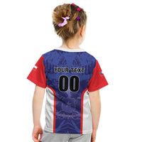 Custom Football Chile Kid T Shirt Vamos La Roja - Wonder Print Shop