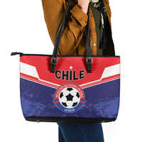 Football Chile Leather Tote Bag Vamos La Roja - Wonder Print Shop