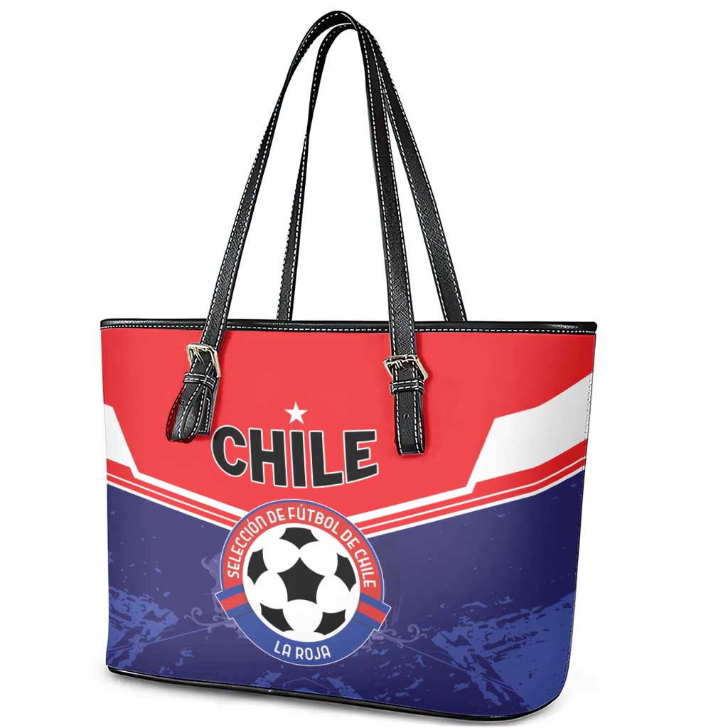 Football Chile Leather Tote Bag Vamos La Roja - Wonder Print Shop
