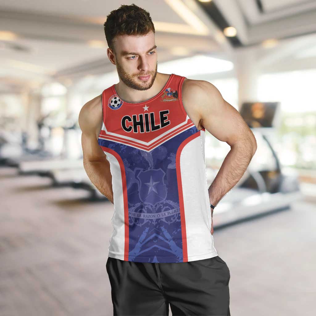 Custom Football Chile Men Tank Top Vamos La Roja - Wonder Print Shop