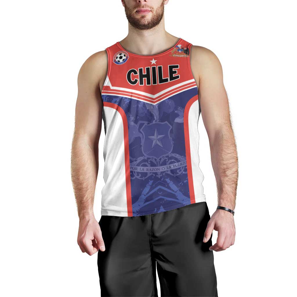 Custom Football Chile Men Tank Top Vamos La Roja - Wonder Print Shop
