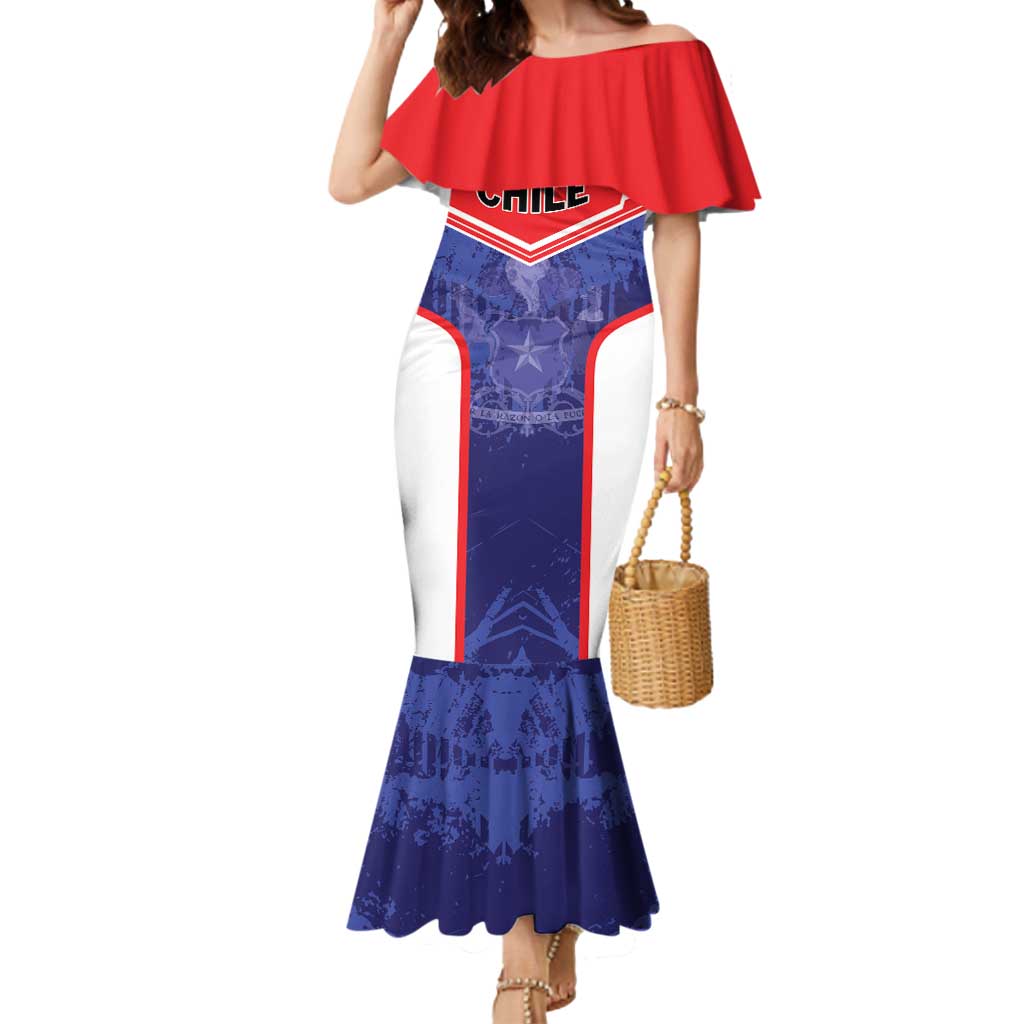 Custom Football Chile Mermaid Dress Vamos La Roja - Wonder Print Shop