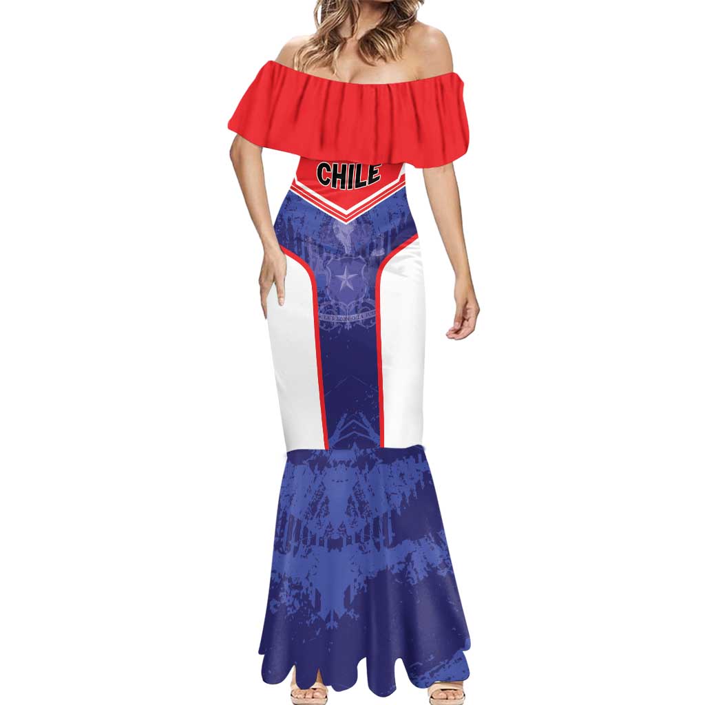 Custom Football Chile Mermaid Dress Vamos La Roja - Wonder Print Shop