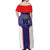 Custom Football Chile Off Shoulder Maxi Dress Vamos La Roja - Wonder Print Shop