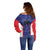 Custom Football Chile Off Shoulder Sweater Vamos La Roja - Wonder Print Shop