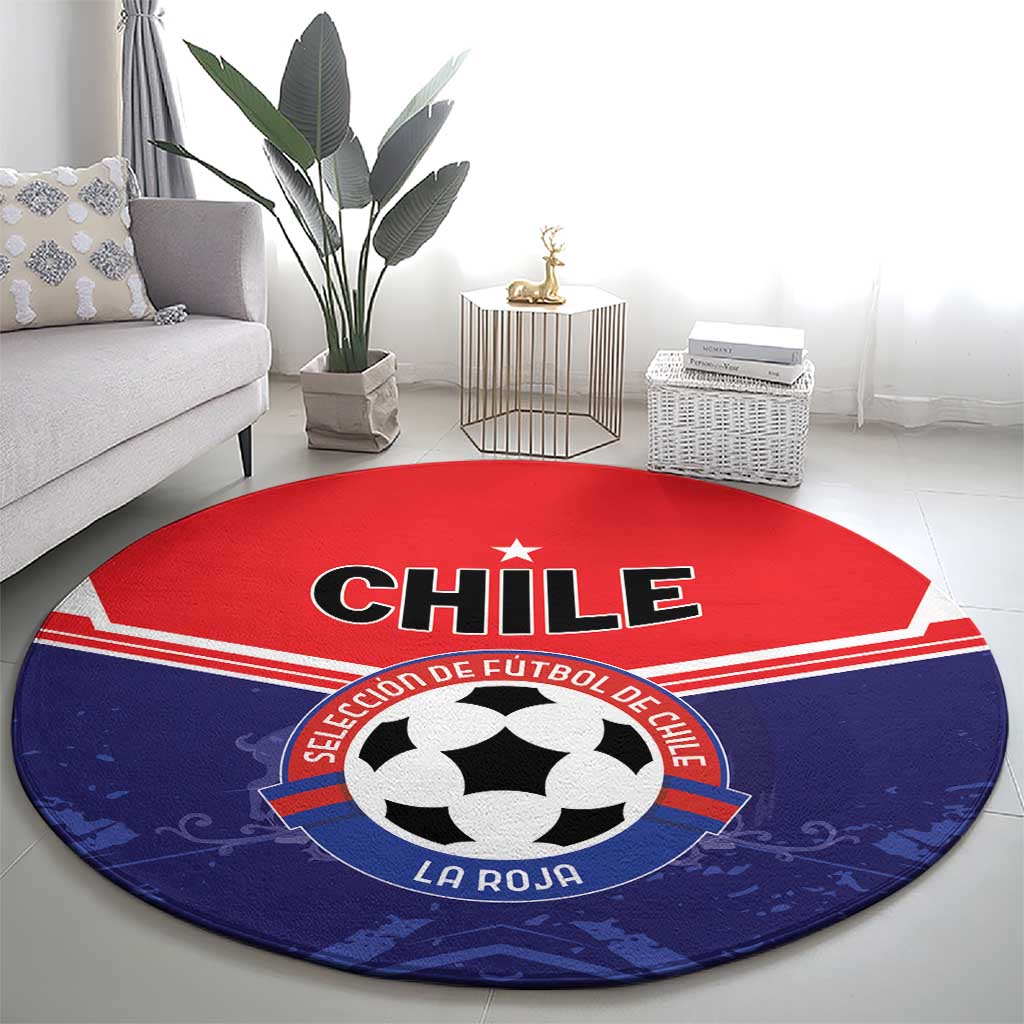 Football Chile Round Carpet Vamos La Roja - Wonder Print Shop
