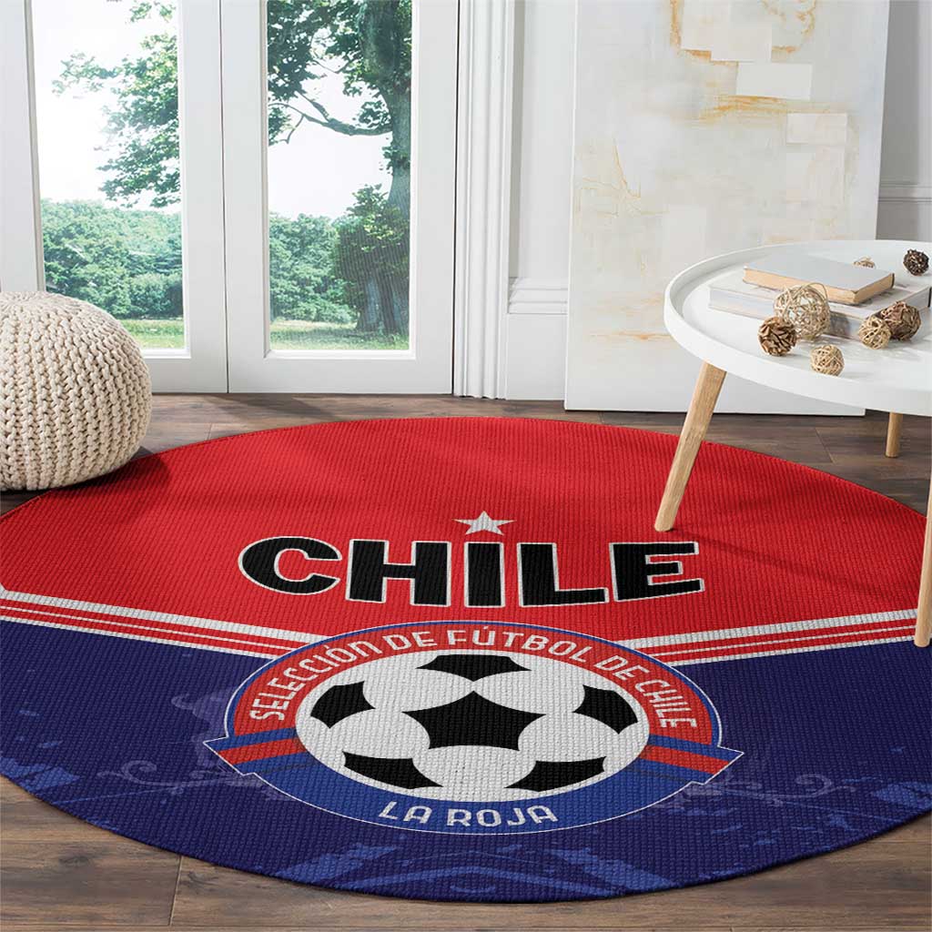 Football Chile Round Carpet Vamos La Roja - Wonder Print Shop