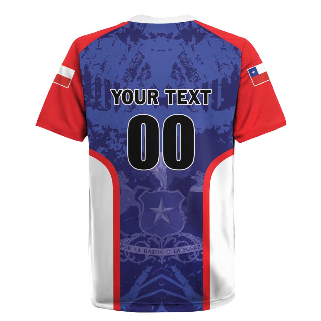 Custom Football Chile Rugby Jersey Vamos La Roja - Wonder Print Shop