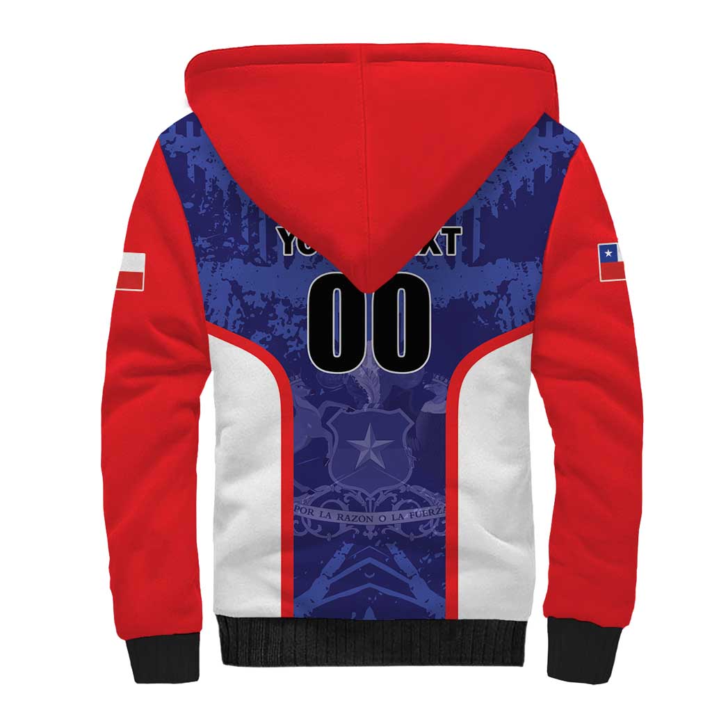Custom Football Chile Sherpa Hoodie Vamos La Roja - Wonder Print Shop