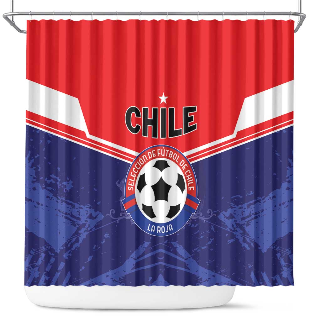 Football Chile Shower Curtain Vamos La Roja - Wonder Print Shop