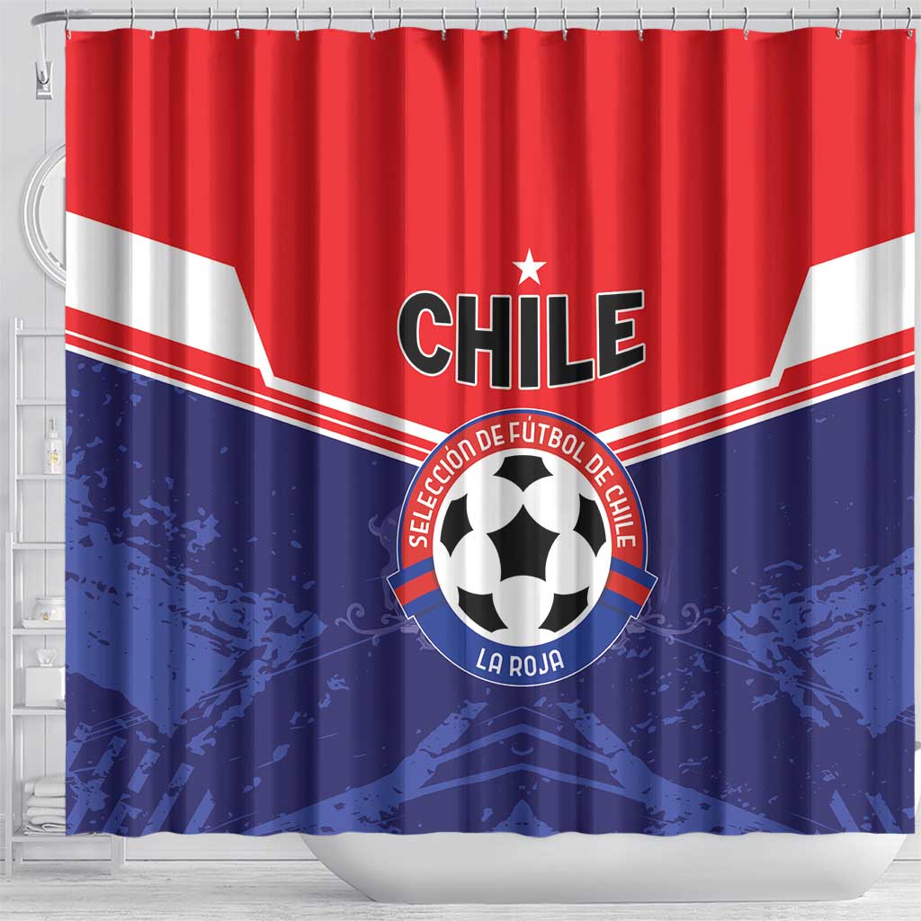 Football Chile Shower Curtain Vamos La Roja - Wonder Print Shop