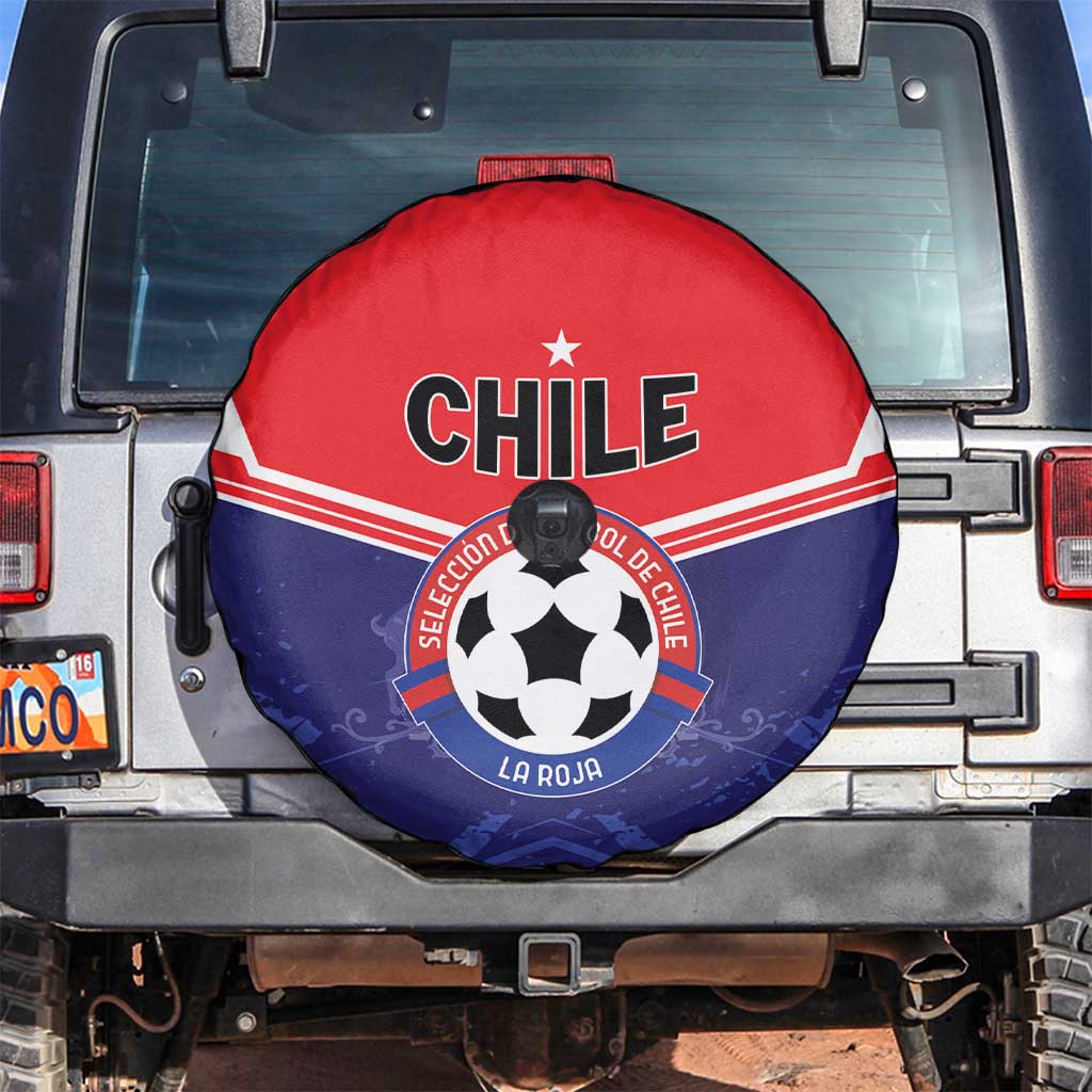 Football Chile Spare Tire Cover Vamos La Roja - Wonder Print Shop