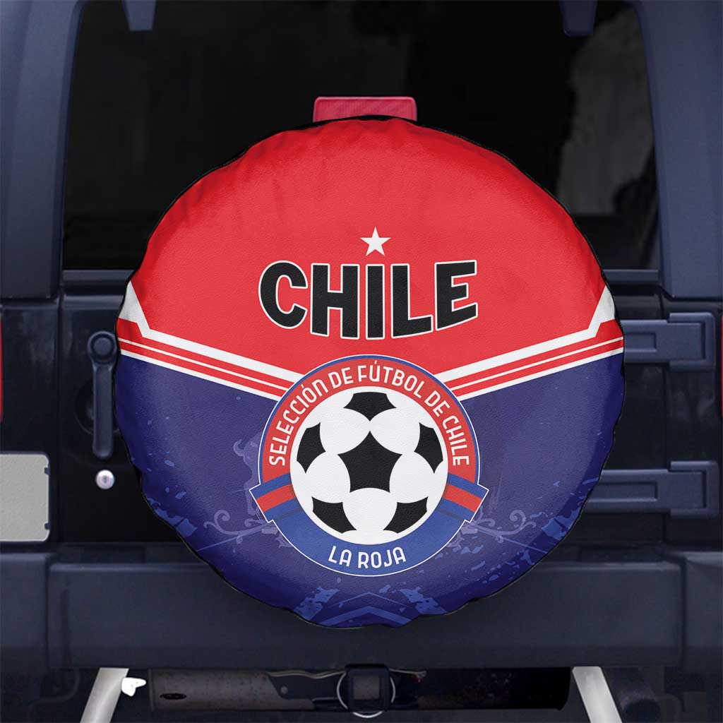 Football Chile Spare Tire Cover Vamos La Roja - Wonder Print Shop