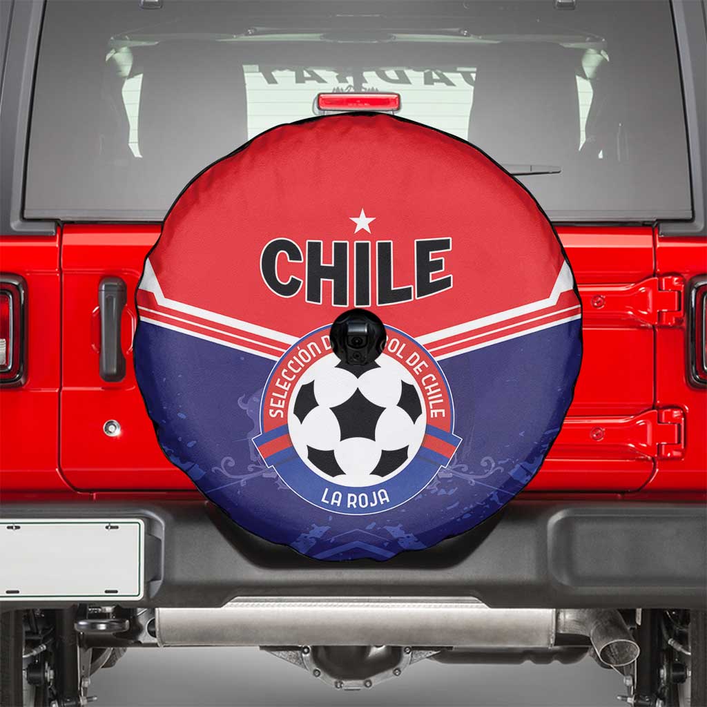 Football Chile Spare Tire Cover Vamos La Roja - Wonder Print Shop