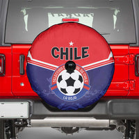 Football Chile Spare Tire Cover Vamos La Roja - Wonder Print Shop