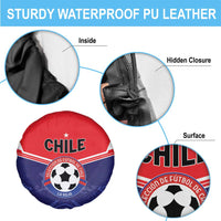 Football Chile Spare Tire Cover Vamos La Roja - Wonder Print Shop