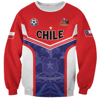 Custom Football Chile Sweatshirt Vamos La Roja - Wonder Print Shop