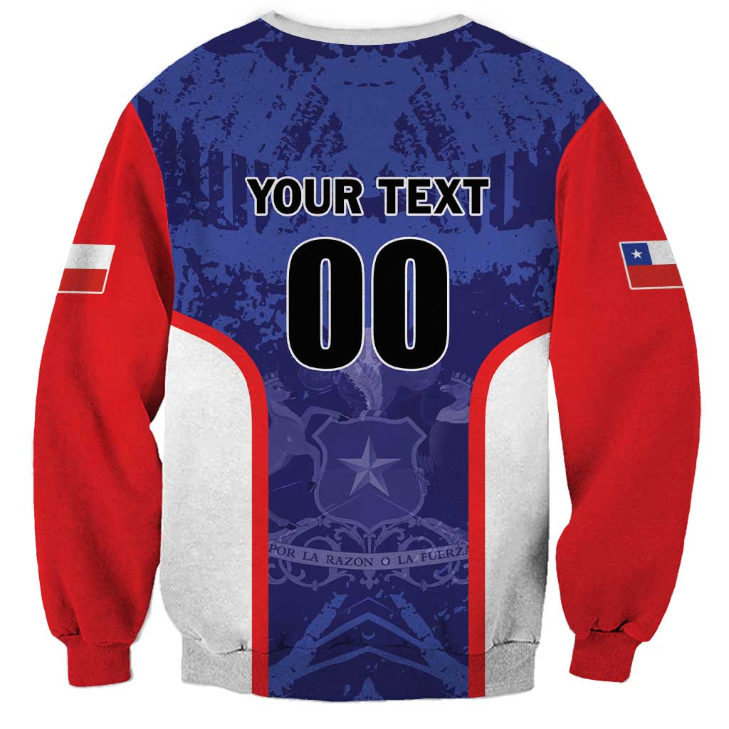 Custom Football Chile Sweatshirt Vamos La Roja - Wonder Print Shop