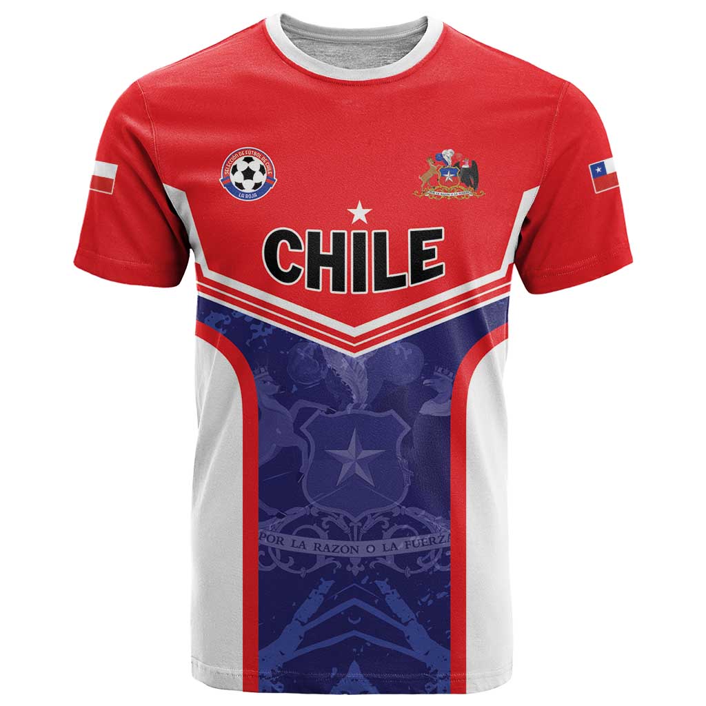 Custom Football Chile T Shirt Vamos La Roja - Wonder Print Shop