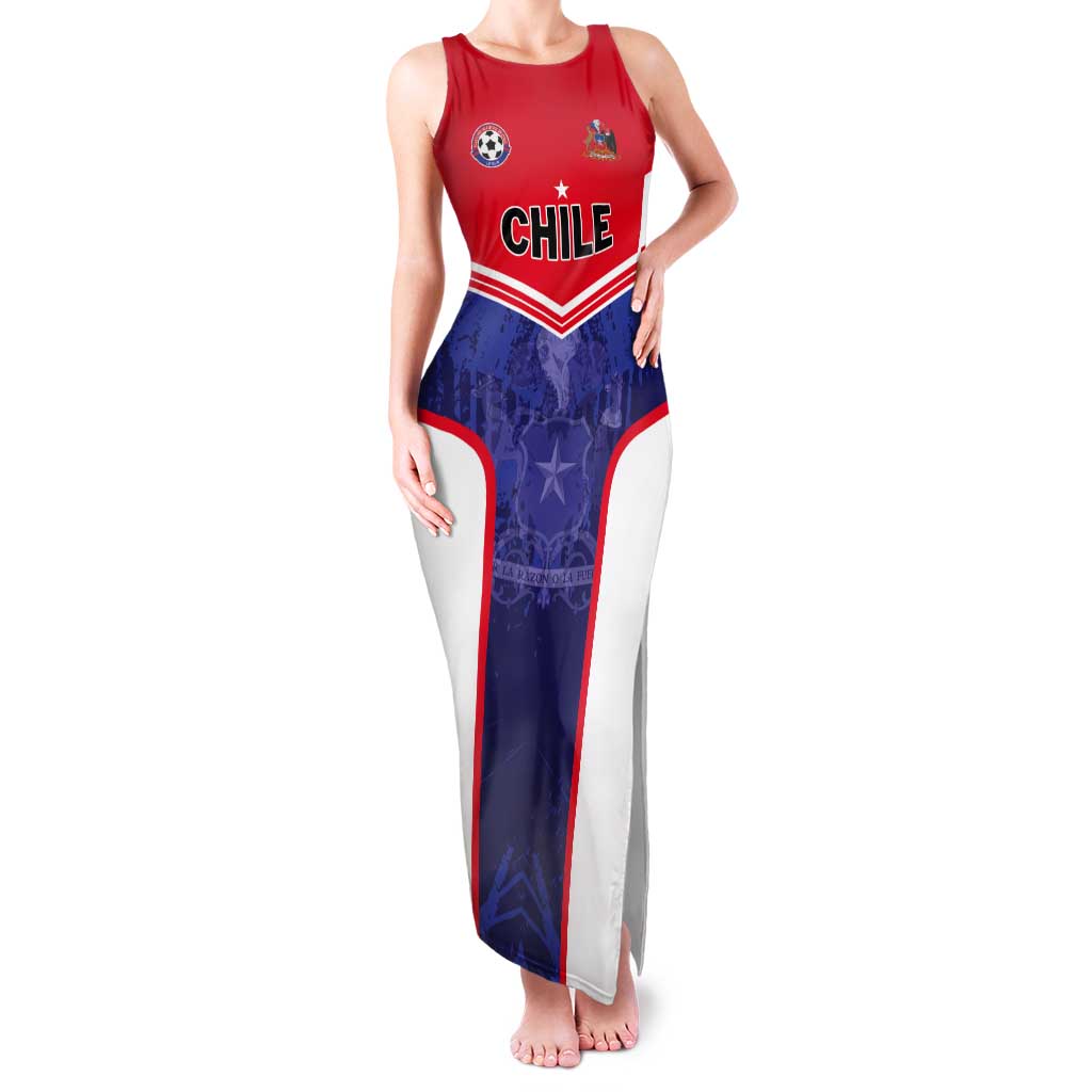 Custom Football Chile Tank Maxi Dress Vamos La Roja - Wonder Print Shop
