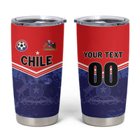Custom Football Chile Tumbler Cup Vamos La Roja - Wonder Print Shop