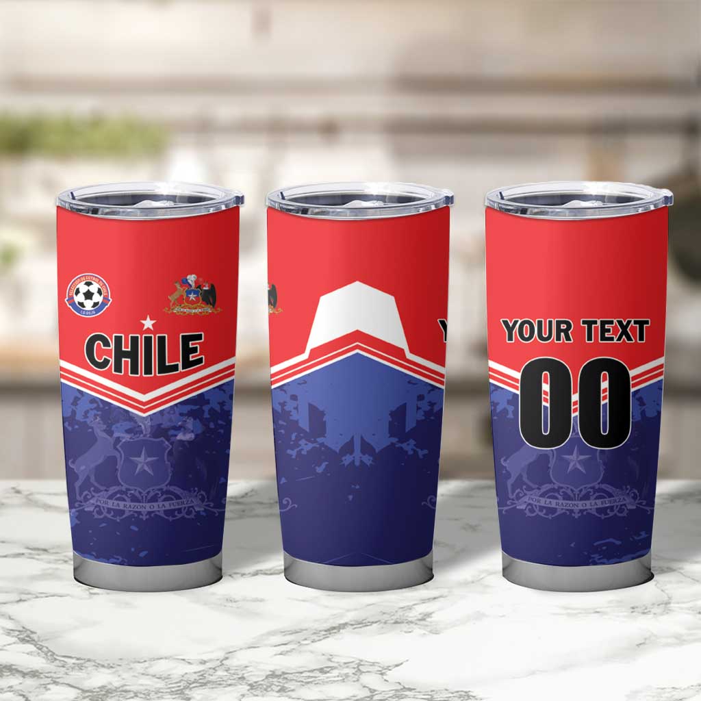 Custom Football Chile Tumbler Cup Vamos La Roja - Wonder Print Shop
