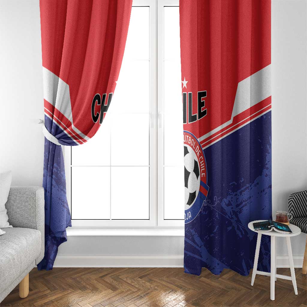 Football Chile Window Curtain Vamos La Roja - Wonder Print Shop