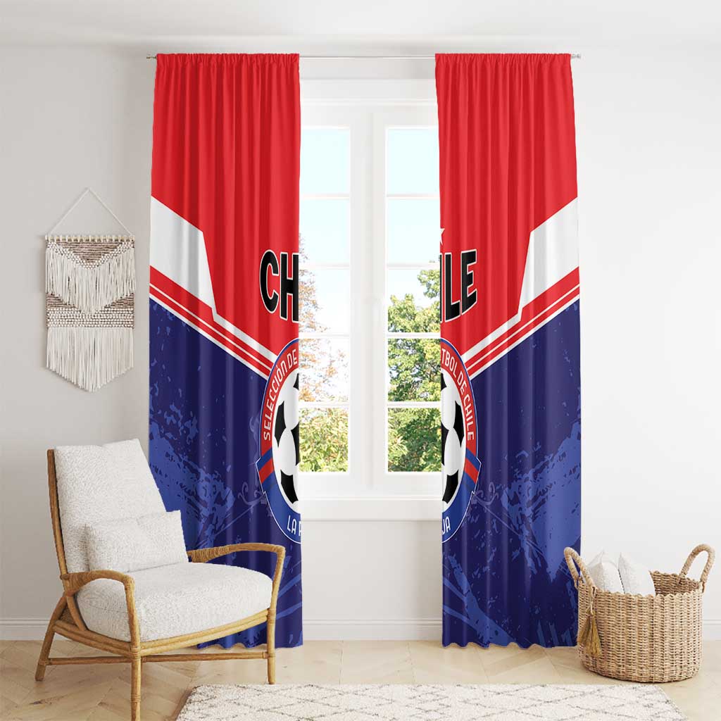 Football Chile Window Curtain Vamos La Roja - Wonder Print Shop