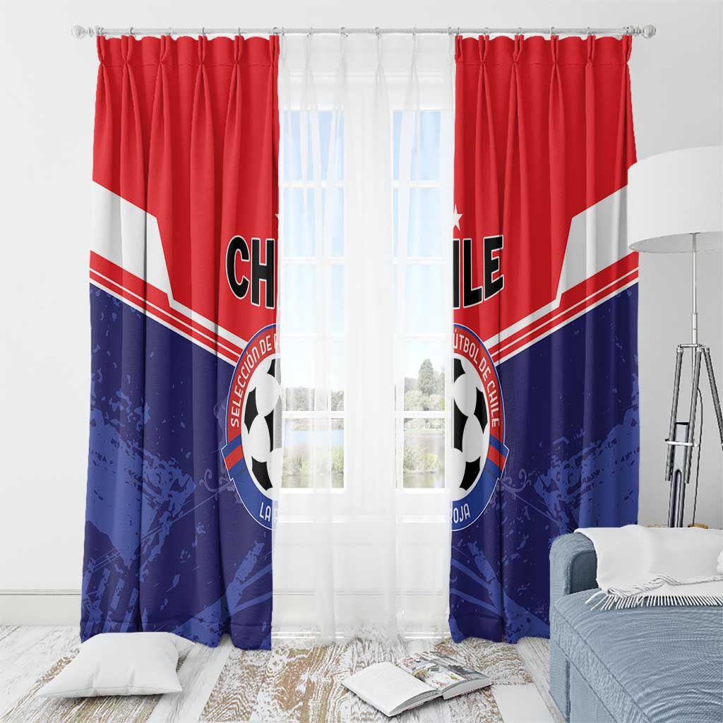Football Chile Window Curtain Vamos La Roja - Wonder Print Shop