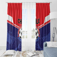 Football Chile Window Curtain Vamos La Roja - Wonder Print Shop