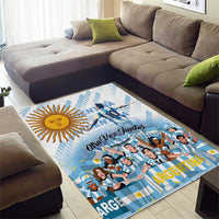 Argentina 2024 Football Champions Area Rug Vamos La Seleccion Otra Vez Juntos - Wonder Print Shop