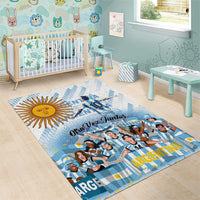 Argentina 2024 Football Champions Area Rug Vamos La Seleccion Otra Vez Juntos - Wonder Print Shop