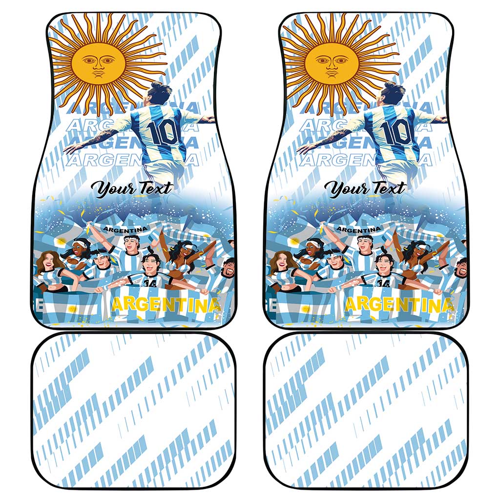 Argentina 2024 Football Champions Car Mats Vamos La Seleccion Otra Vez Juntos - Wonder Print Shop
