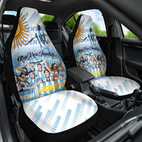 Argentina 2024 Football Champions Car Seat Cover Vamos La Seleccion Otra Vez Juntos - Wonder Print Shop