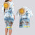 Argentina 2024 Football Champions Couples Matching Long Sleeve Bodycon Dress and Hawaiian Shirt Vamos La Seleccion Otra Vez Juntos - Wonder Print Shop