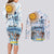 Argentina 2024 Football Champions Couples Matching Long Sleeve Bodycon Dress and Long Sleeve Button Shirt Vamos La Seleccion Otra Vez Juntos - Wonder Print Shop
