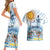 Argentina 2024 Football Champions Couples Matching Short Sleeve Bodycon Dress and Hawaiian Shirt Vamos La Seleccion Otra Vez Juntos - Wonder Print Shop