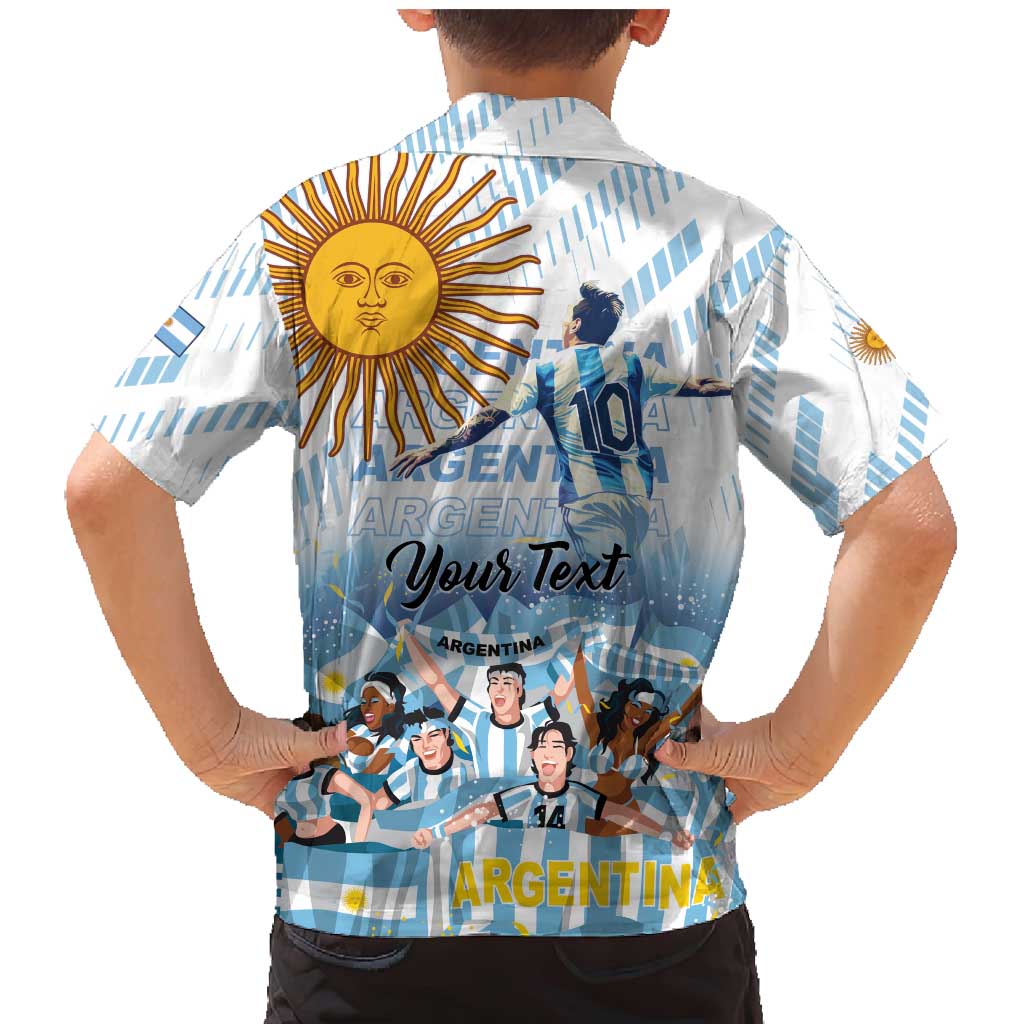 Argentina 2024 Football Champions Family Matching Mermaid Dress and Hawaiian Shirt Vamos La Seleccion Otra Vez Juntos - Wonder Print Shop