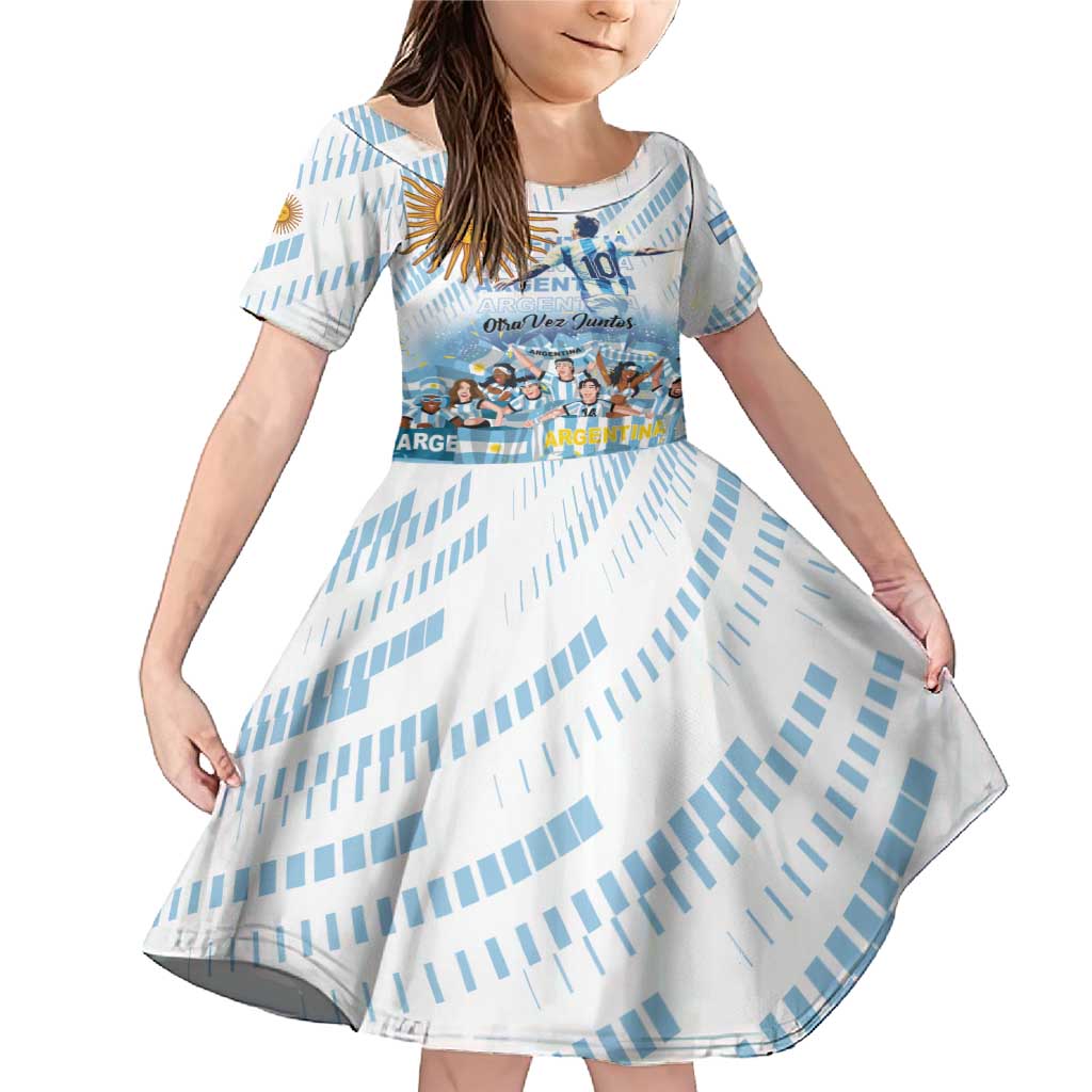Argentina 2024 Football Champions Family Matching Mermaid Dress and Hawaiian Shirt Vamos La Seleccion Otra Vez Juntos - Wonder Print Shop