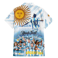 Argentina 2024 Football Champions Family Matching Mermaid Dress and Hawaiian Shirt Vamos La Seleccion Otra Vez Juntos - Wonder Print Shop