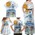 Argentina 2024 Football Champions Family Matching Off Shoulder Maxi Dress and Hawaiian Shirt Vamos La Seleccion Otra Vez Juntos - Wonder Print Shop
