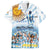 Argentina 2024 Football Champions Family Matching Off Shoulder Short Dress and Hawaiian Shirt Vamos La Seleccion Otra Vez Juntos - Wonder Print Shop