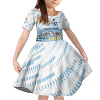 Argentina 2024 Football Champions Family Matching Puletasi and Hawaiian Shirt Vamos La Seleccion Otra Vez Juntos - Wonder Print Shop