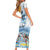 Argentina 2024 Football Champions Family Matching Short Sleeve Bodycon Dress and Hawaiian Shirt Vamos La Seleccion Otra Vez Juntos - Wonder Print Shop