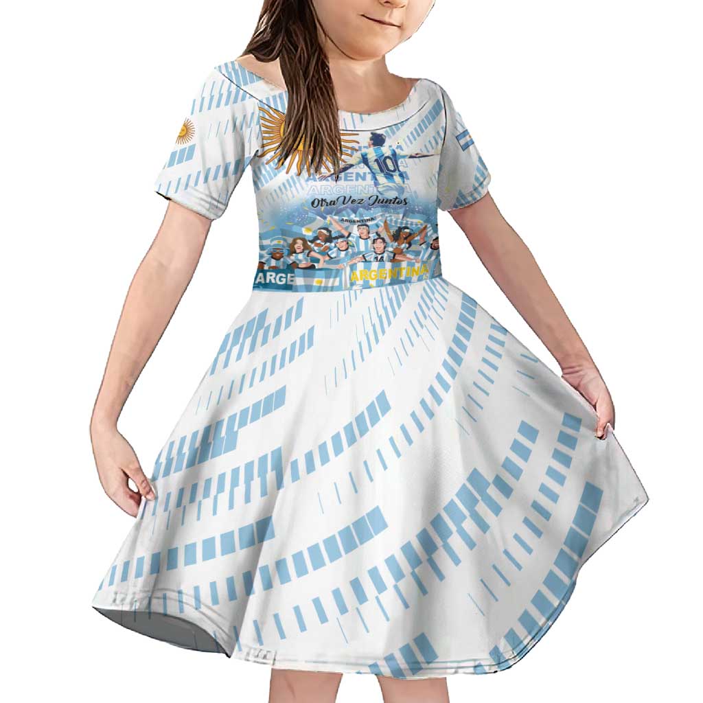 Argentina 2024 Football Champions Family Matching Tank Maxi Dress and Hawaiian Shirt Vamos La Seleccion Otra Vez Juntos - Wonder Print Shop