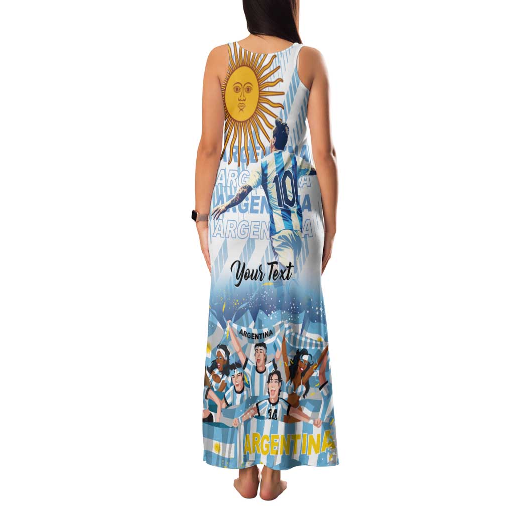 Argentina 2024 Football Champions Family Matching Tank Maxi Dress and Hawaiian Shirt Vamos La Seleccion Otra Vez Juntos - Wonder Print Shop