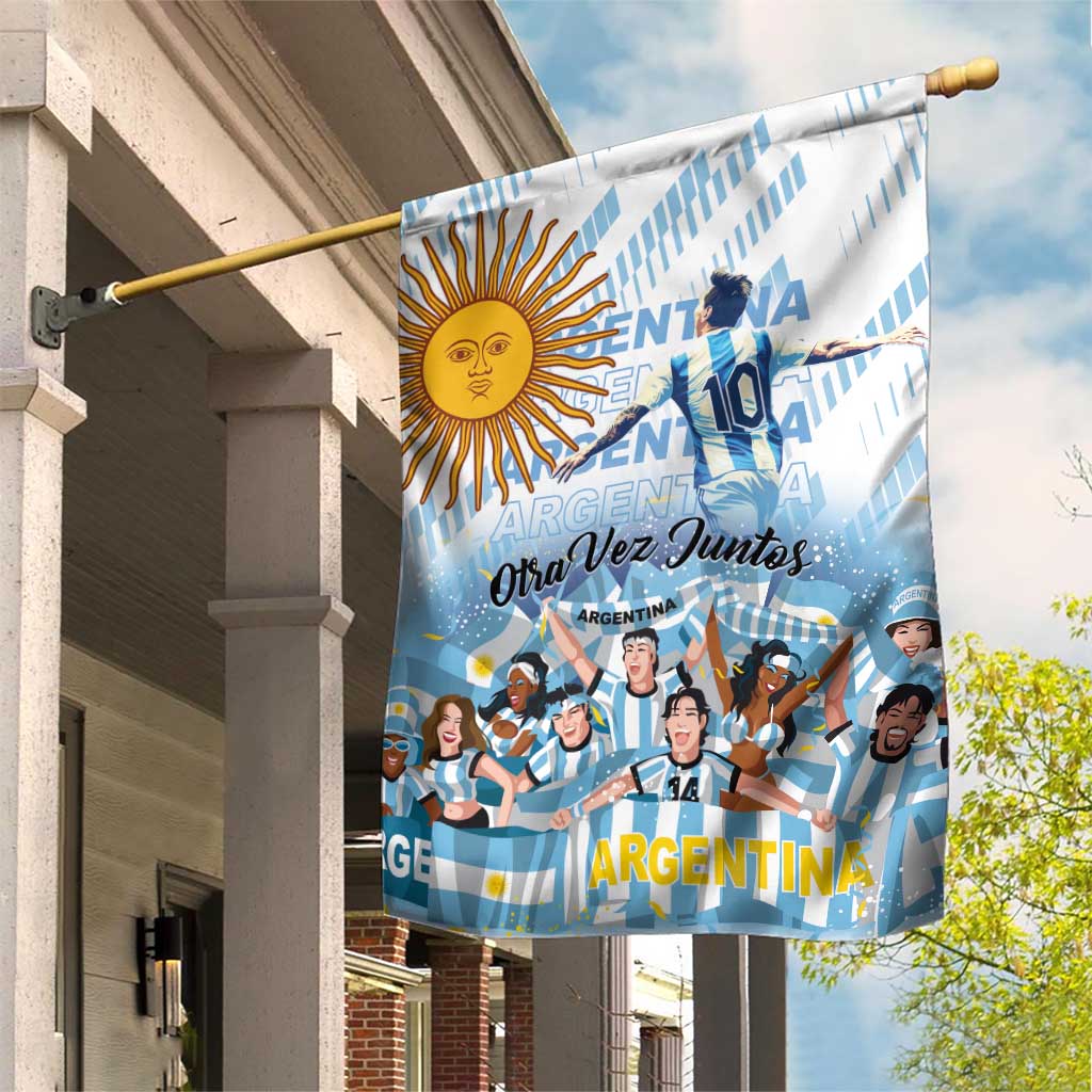 Argentina 2024 Football Champions Garden Flag Vamos La Seleccion Otra Vez Juntos - Wonder Print Shop
